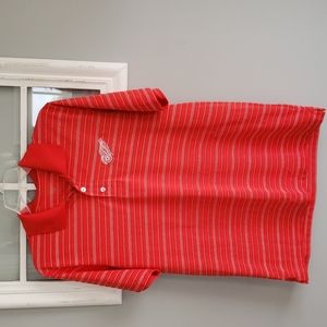 Mens Detroit Redwing Polo Style Golf Shirt